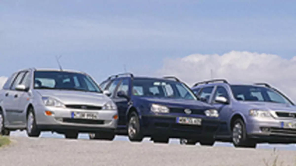 Opel Astra II kontra Ford Focus I i VW Golf IV - porównanie używanych kombi z dieslem