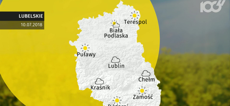 Prognozy pogody dla woj. lubelskiego - 10.07