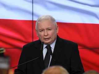  Prezes PiS Jarosław Kaczyński w sztabie wyborczym PiS