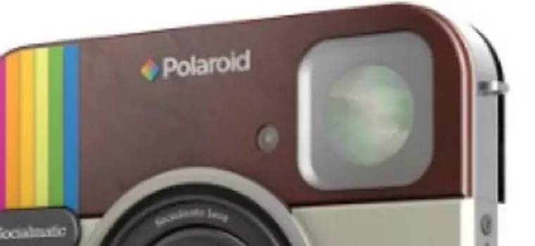 Aparat jak ikona Instagramu z logo Polaroid