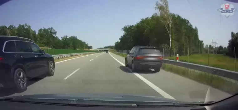 Kierowcę BMW poniosła fantazja na ekspresówce [WIDEO]