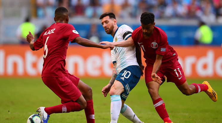 A csoportkör utolsó fordulójában biztosította be helyét a Copa América negyeddöntőjében az argentin labdarúgó-válogatott / Fotó: Getty Images