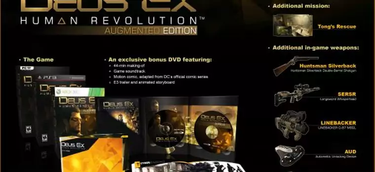 Oto, co Was czeka w edycji kolekcjonerskiej Deus Ex: Human Revolution
