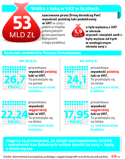 Walka z luka w VAT w liczbach