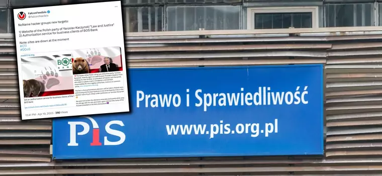 Hakerzy zaatakowali stronę Prawa i Sprawiedliwości. "Chcemy, żeby przegrali wybory"