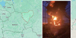 Rosjanie nad ranem usłyszeli pięć eksplozji. Gigantyczny pożar w zakładach energetycznych