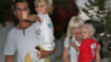 Gwen Stefani z rodziną na placu zabaw