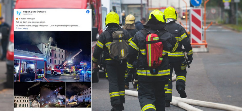 Pożar hotelu w Wielkopolsce. Z budynku ewakuowało się sześć osób