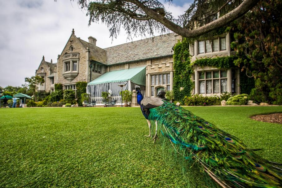 Different angles of the famous Playboy Mansion