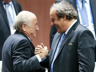 Michel Platini i Sepp Blatter 