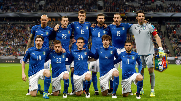 Az olasz válogatott nyolcadik alkalommal szerepel Eb-n /Fotó: AFP