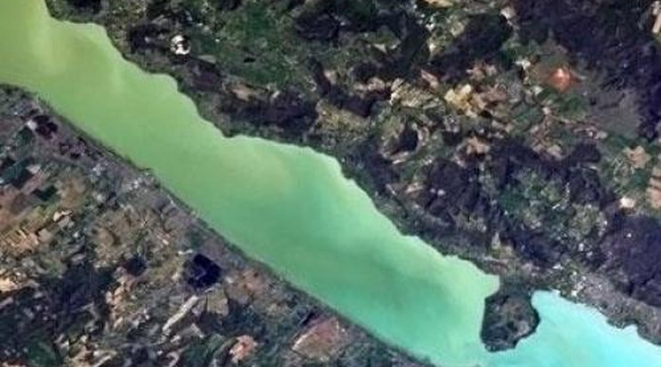 Ezért zöld a Balaton az űrből