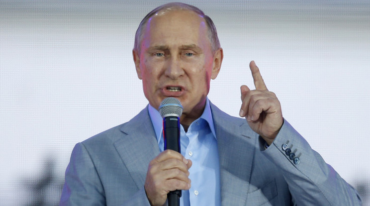 Putyin nagy tervekkel állt elő a választási kampány hajrájában /Fotó: AFP