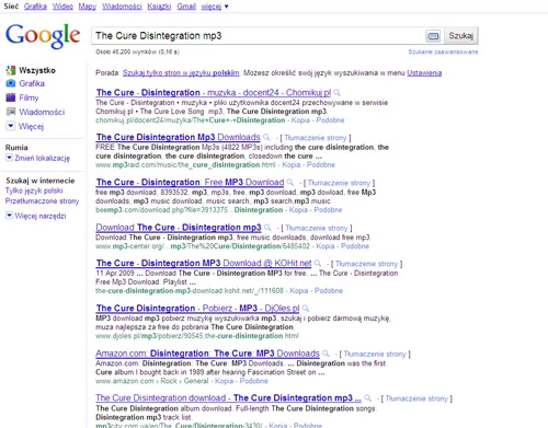 PBI sugeruje, że Google powinno ingerować w wyniki wyszukiwania i usunąć z nich strony, zawierające nielegalne treści. Tymczasem na pierwszych miejscach w wynikach wyszukiwania znajdują się po prostu strony najpopularniejsze