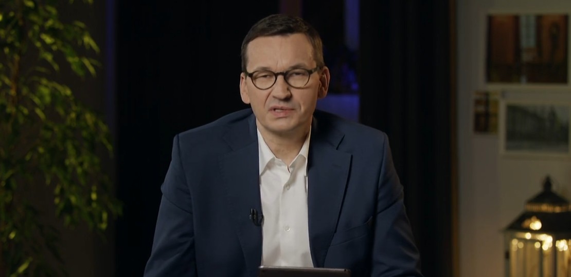 Premier Mateusz Morawiecki podczas sesji Q&A na Facebooku