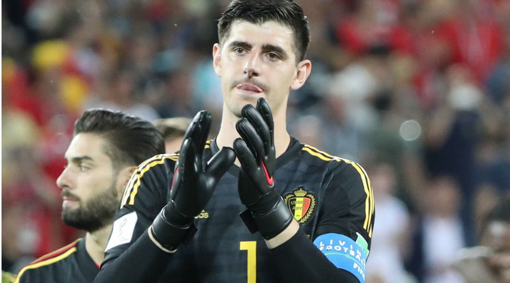 A világbajnokságon Courtois védte a belgák kapuját /Fotó: Northfoto