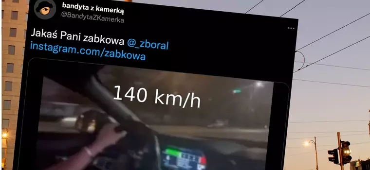 Zamieniła centrum Warszawy w autostradę. I jeszcze pochwaliła się tym w sieci [Wideo]