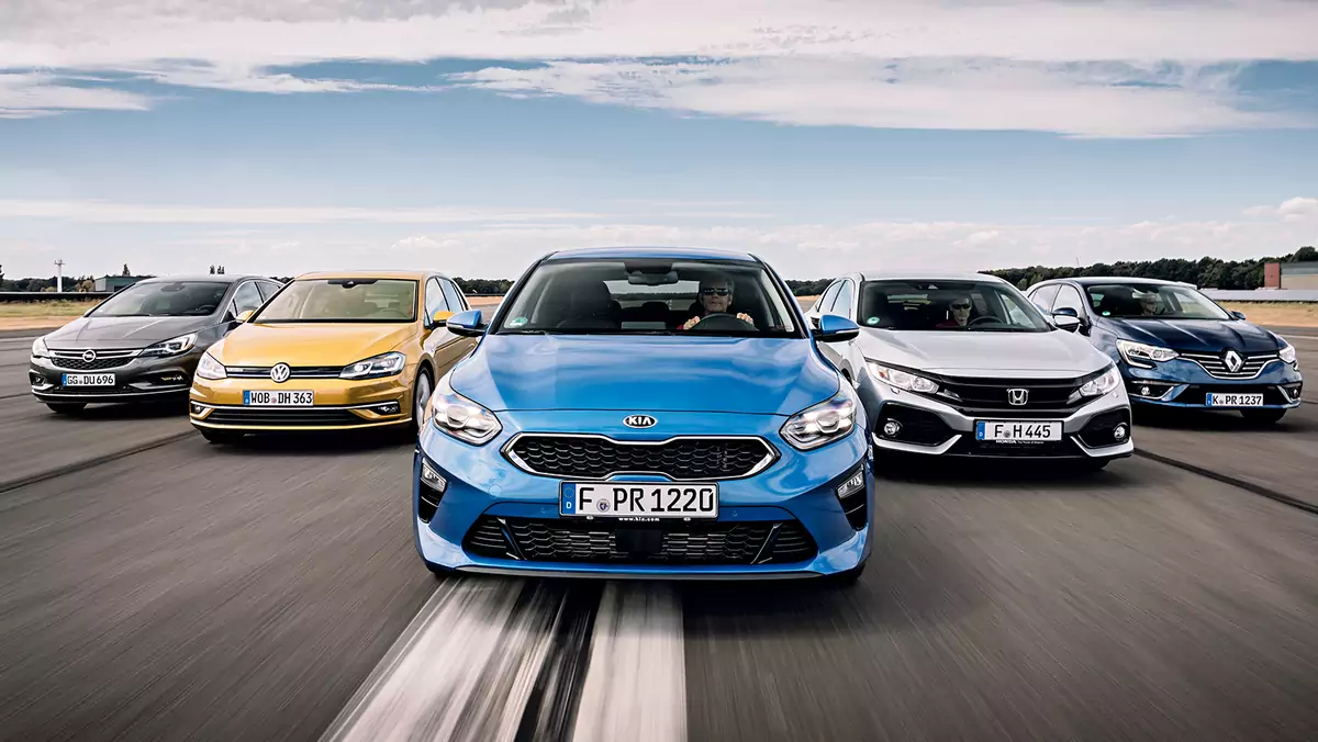 Kia Ceed kontra Renault Megane,Honda Civic,Volkswagen Golf i Opel Astra - który model będzie lepszym wyborem?