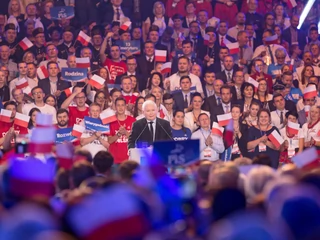 Jarosław Kaczyński, prezes PiS, podczas konwencji wyborczej partii. Lublin, 7 września 2019 r.