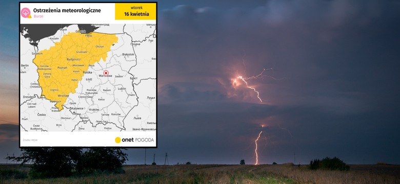 Burze i wichury pędzą przez Polskę. Pół kraju z żółtymi alertami IMGW