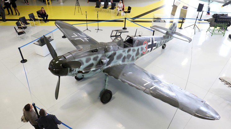 Messerschmitt Bf 109 típusú második világháborús vadászrepülőgép / Fotó: MTI Mészáros János