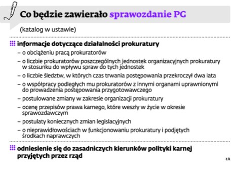 Co będzie zawierało sprawozdanie PG