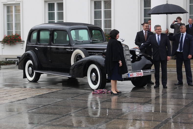 Cadillac Piłsudskiego w Belwederze