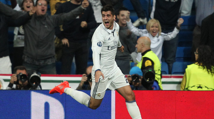 Morata ünnepel - nem is sejthette, hogy gólja tragikus eseményhez vezet majd /Fotó: AFP