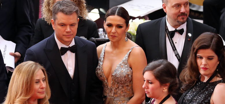 Oscary 2017: Matt Damon, Luciana Barosso i jej zabójczy dekolt