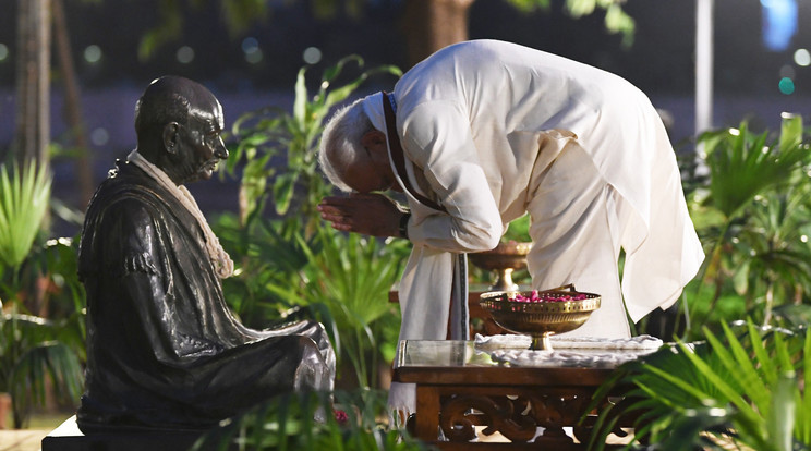 Ellopták Gandhi hamvait a 150. évfordulón /Fotó: Northfoto