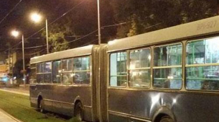 Eltévedt busz túrta szét a felújított vágányokat