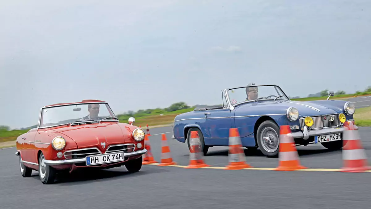 NSU Wankel-Spider kontra MG Midget - odwaga czy zabawa