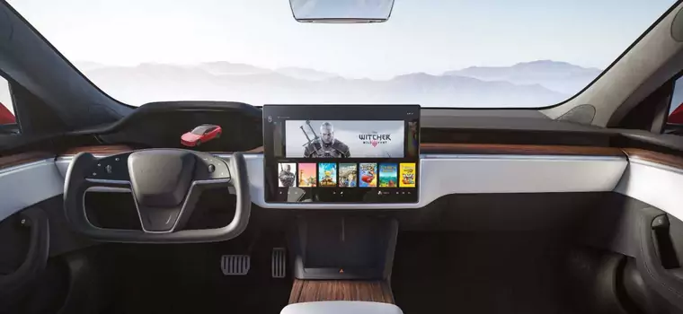 Tesla Model S po liftingu – Wiedźmin, Cyberpunk, wolant i cios w Bugatti