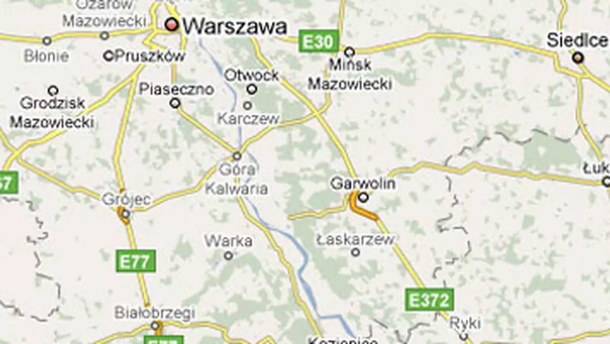 Modyfikacja trasy w Google Maps