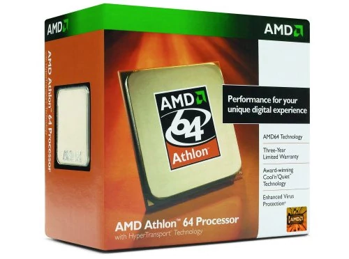 Pierwszym 64-bitowym procesorem dla komputerów osobistych był AMD Athlon 64. Pojawił się na rynku w 2003 roku