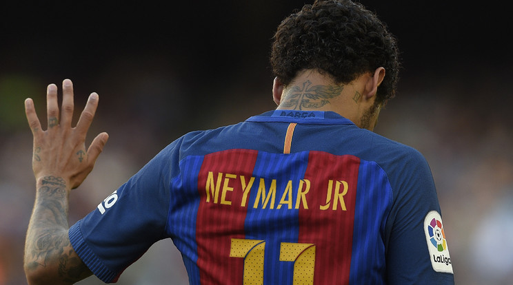 Neymar az edzést is otthagyta/Fotó: AFP