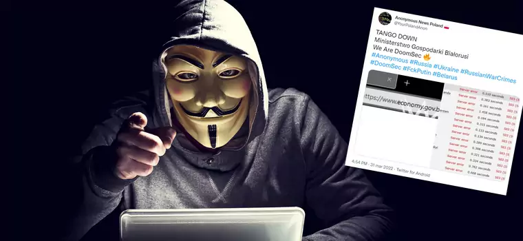 Anonymous wyłączyli stronę Ministerstwa Gospodarki Białorusi