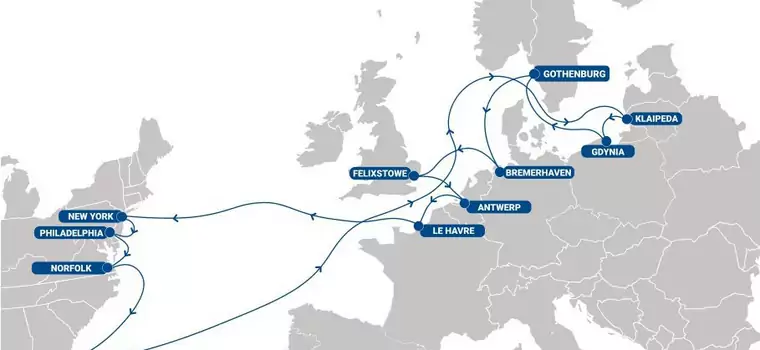 Polska włączona do morskiej sieci. Do Gdyni wpłyną kontenerowce z USA