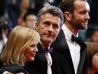Joanna Kulig, Pawel Pawlikowski i Tomasz Kot podczas festiwalu w Cannes.