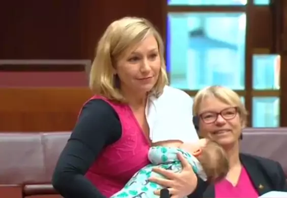 Po raz pierwszy w historii kobieta karmiła dziecko piersią podczas przemówienia w parlamencie