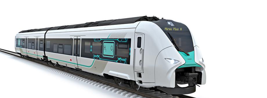 Pociąg wodorowy Mireo H Plus, który seryjnie chce produkować Siemens Mobility (wizualizacja)