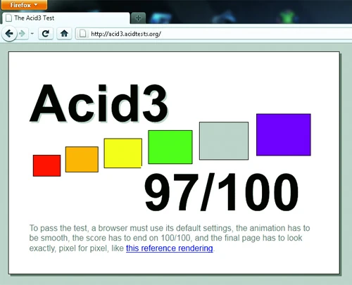 Acid3 - Firefox 4....