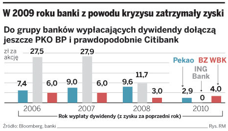 W 2009 roku banki z powodu kryzysu zatrzymały zyski