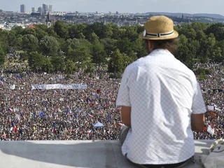 Ponad ćwierć miliona Czechów protestowało w niedzielę przeciwko polityce premiera Andreja Babisza. Praga, 23 czerwca 2019 r.