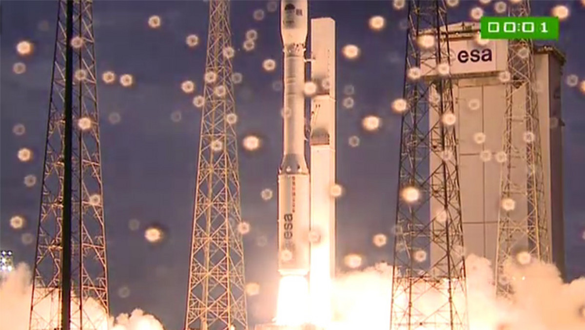 O godzinie 11 czasu polskiego wystartowała nowa rakieta nośna Vega, która wyniesie w kosmos kilka satelitów, w tym polskiego PW-Sat.