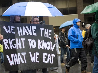 Monsanto protesty genetycznie modyfikowana żywność GMO