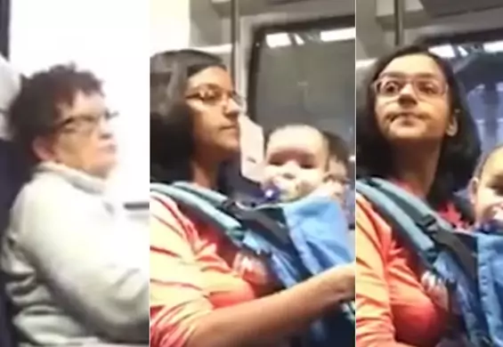 Pasażerka pierwszej klasy nie pozwoliła zająć wolnego miejsca obok kobiecie z dzieckiem. Jest wideo