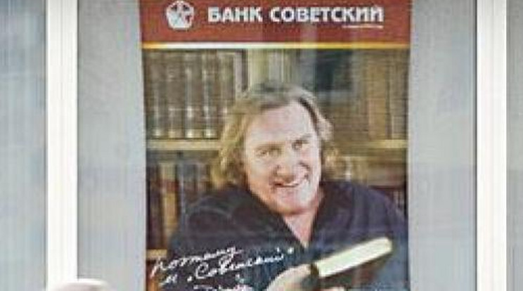 Orosz reklámarc lett Depardieu