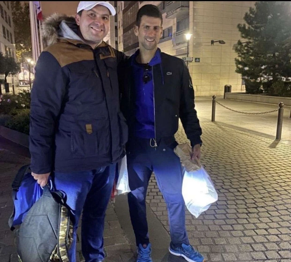 Bojan Dimitrijević i Novak Đoković