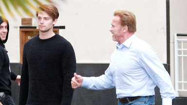 Arnold Schwarzenegger z synem na zakupach